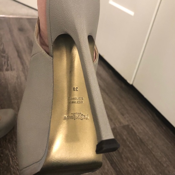 YSL Yves Saint Laurent Tribtoo Platform Slingbacks - Picture 5 of 8
